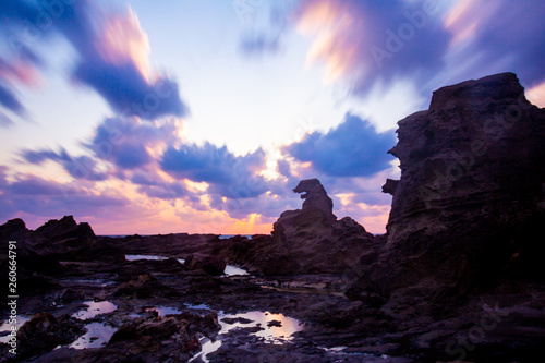 夕日とゴジラ岩 秋田県 男鹿半島 Buy This Stock Photo And Explore Similar Images At Adobe Stock Adobe Stock