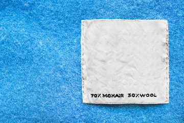 composition clothes label