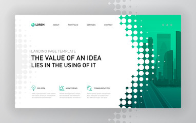 Landing page template for business