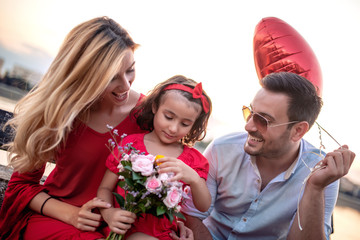 Wall Mural - Happy family