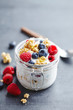 Yogurt with crunch and berries