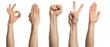 © adam121 - Man hand showing various gestures