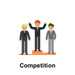Poster - Competition color icon. Element of business illustration. Premium quality graphic design icon. Signs and symbols collection icon for websites, web design, mobile app
