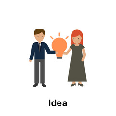 Poster - Idea color icon. Element of business illustration. Premium quality graphic design icon. Signs and symbols collection icon for websites, web design, mobile app