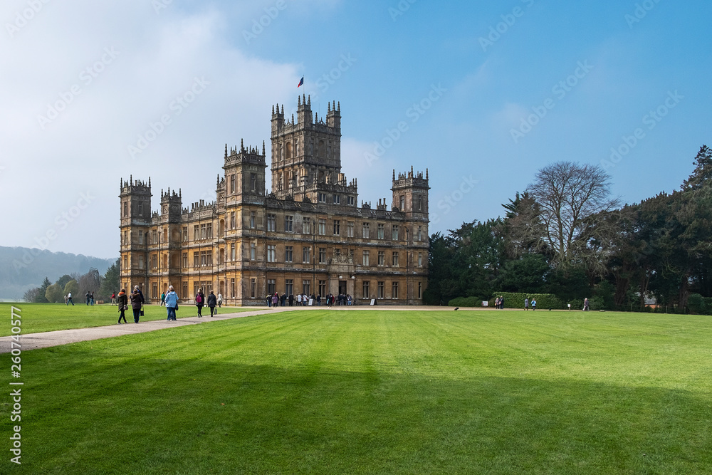 Highclere Castle Downton Abbey Hampshire Foto Poster Wandbilder
