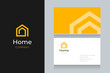 © New Corner - spiral house logo with business card template.
