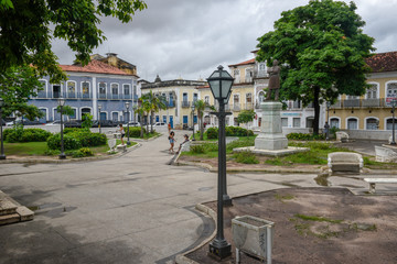 Traditional Portuguese colonial architecture in Sao Luis on Brazil