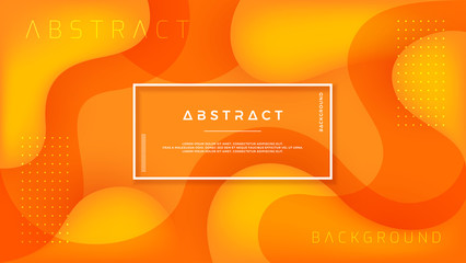 Poster - dynamic textured background design in 3d style with orange color. can be used for posters, placards,