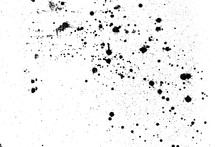 Black And White Abstract Splatter Color On Wall Background. Textured  Paint Drops Ink Splash Grunge Design