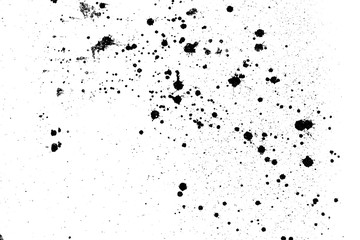 black and white abstract splatter color on wall background. textured paint drops ink splash grunge d