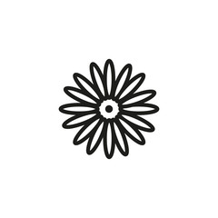 Wall Mural - Gerbera line icon