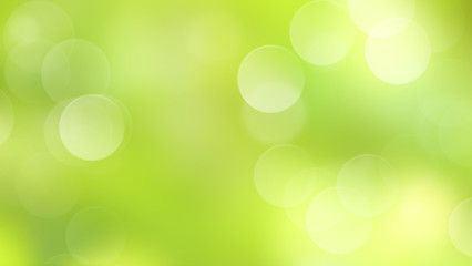 Wall Mural - Abstract green background with bokeh