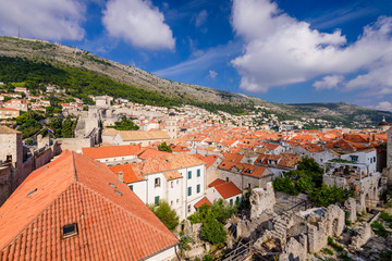 Wall Mural - Dubrovnik old town, a popular tourist destination in Croatia