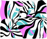 Fototapeta Dinusie - Abstract background in bright colors. Vector illustration.