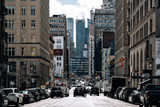 Fototapeta  - Lafayette Street view of Chinatown in Lower Manhattan