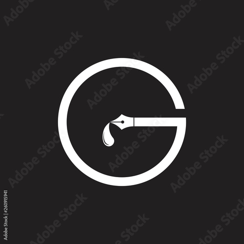 Letter G Pen Writer Geometric Logo Buy This Stock Vector And Explore Similar Vectors At Adobe Stock Adobe Stock