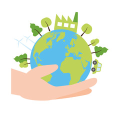 Wall Mural - earth day card