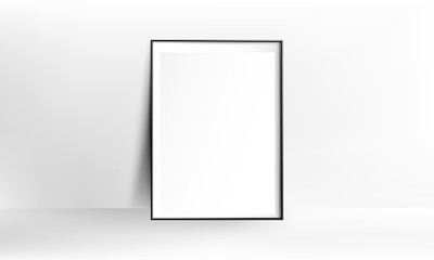 Poster frame realistic mockup