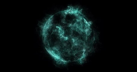 Poster - Sun Solar Flare Particles coronal mass ejections, abstract particles background with corrupted point sphere. globe grids with a broken structure. 3D render