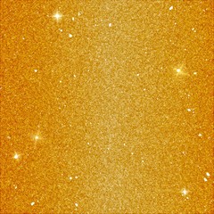 Leinwandbilder - Magic Glitter Background in Yellow Color. Vector Golden Backdrop with Sequins and Shine Elements