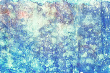 Wall Mural - Abstract watercolor art hand paint on white background. Watercolor background