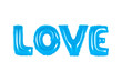 © aquarius83men - love in english alphabet from blue balloons