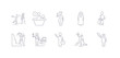 © CoolVectorStock - simple gray 10 vector icons set such as mafia, maid, manager, mechanic, miner, musician, nun. editable vector icon pack