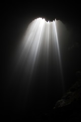 Canvas Print - Jomblang cave, Java, Indonesia