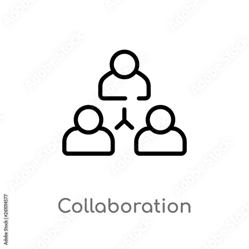 wallpapers Collaboration Icon Black And White https stock adobe com images outline collaboration vector icon isolated black simple line element illustration from strategy concept editable vector stroke collaboration icon on white background 261014577 start checkout 1 content id 261014577