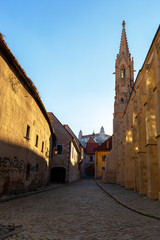 Wall Mural - Bratislava castle view from city center street, Slovakia