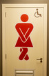 dama  banheiro placa plate woman