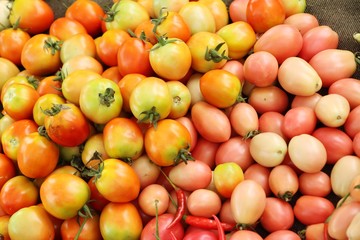 Poster - Fresh tomatoes for cooking in street food