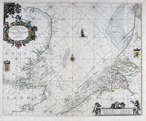 Ancient navigation map.