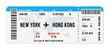 © tutti_frutti - Realistic airline ticket design with passenger name. Vector illustration