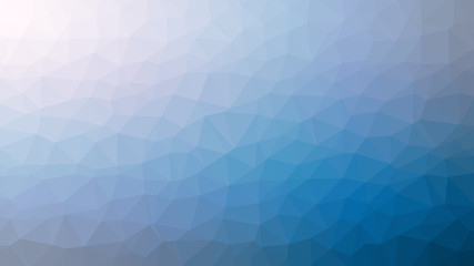 Blue white vector abstract triangle mosaic background, polygonal modern backdrop template design