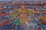 Fototapeta Miasto - Łódź, Poland -view of Freedom Square.	