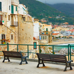 Wall Mural - Waterfront in Cefalu