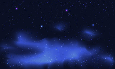 Wall Mural - galaxy with star. abstract background.