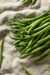 Wall Mural - Raw Green Organic French String Beans