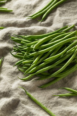 Wall Mural - Raw Green Organic French String Beans