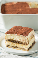 Wall Mural - Sweet Homemade Italian Tiramisu Dessert