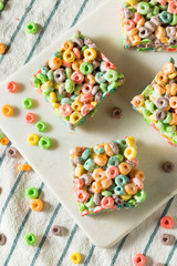 Canvas Print - Homemade Fruit Cereal Marshmallow Treat