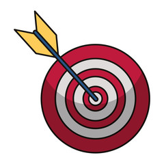 Sticker - Target dartboard symbol isolated