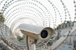 surveillance camera in barbed wire