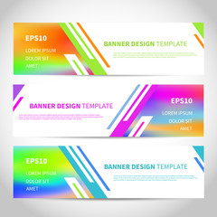 Wall Mural - banners vector design or headers web template