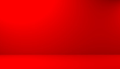 Abstract luxury red background used for display product ad and website template, 3D illustration. 