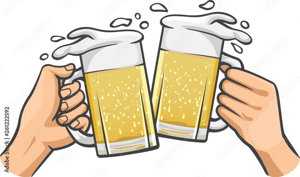Fotomural ビールジョッキを持つ手 Ref Fotomural ビールジョッキを持つ手 Ref