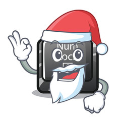 Canvas Print - Santa num lock on a keyboard mascot