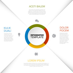Poster - four options diagram template