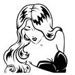 © Alunya Kot - Vintage blonde pin up woman portrait